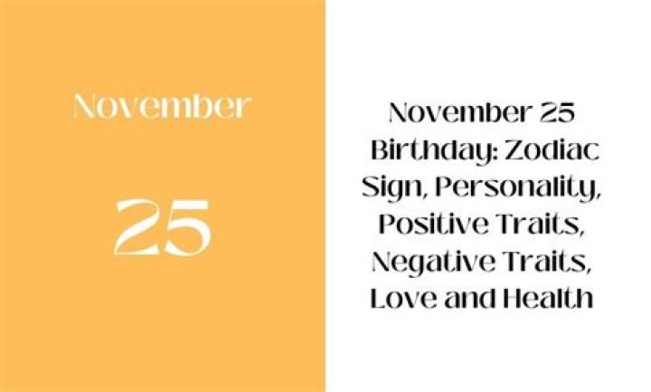 November 25 Astrology: Discover the Unique Traits and Cosmic Insights