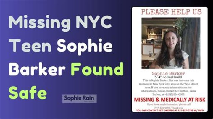 Sophie Barker Missing: Unraveling the Mystery and Understanding the Facts